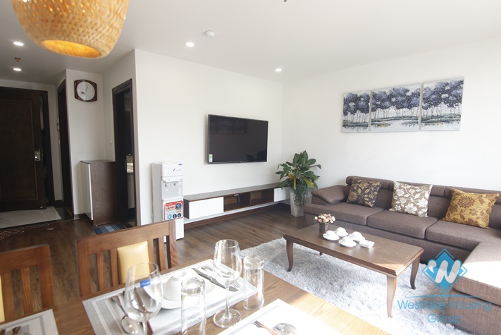 Brand new 2 bedrooms apartment with lovely balcony for rent in Kim Ma Thuong, Ba Dinh