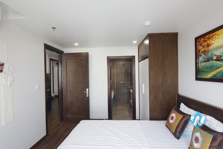 High floor serviced apartment for rent in Kim Ma Thuong, Ba Dinh