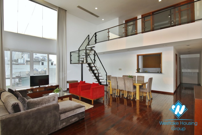 Fabulous lake view duplex apartment for rent in West lake area, Tay Ho, Hanoi, Vietnam