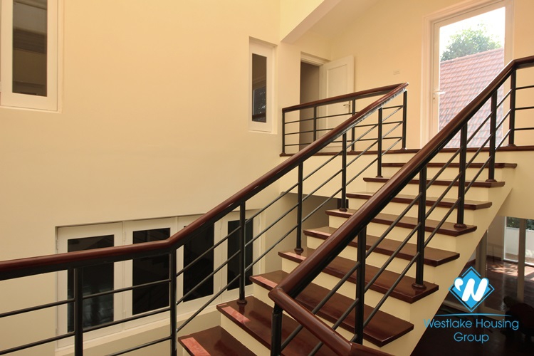 An ambassador villa with garden for rent in Ho Tay Villa Compound