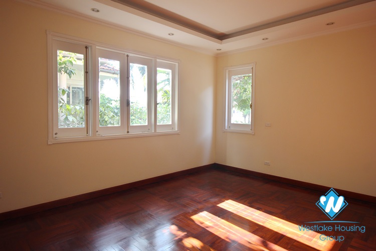 An ambassador villa with garden for rent in Ho Tay Villa Compound