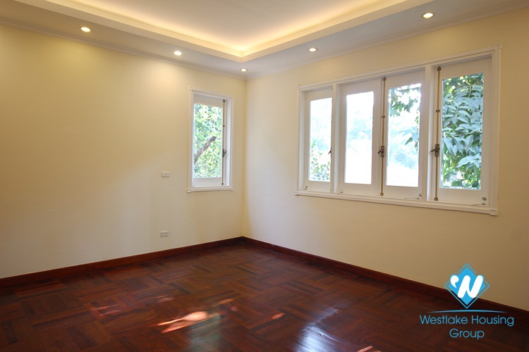 An ambassador villa with garden for rent in Ho Tay Villa Compound
