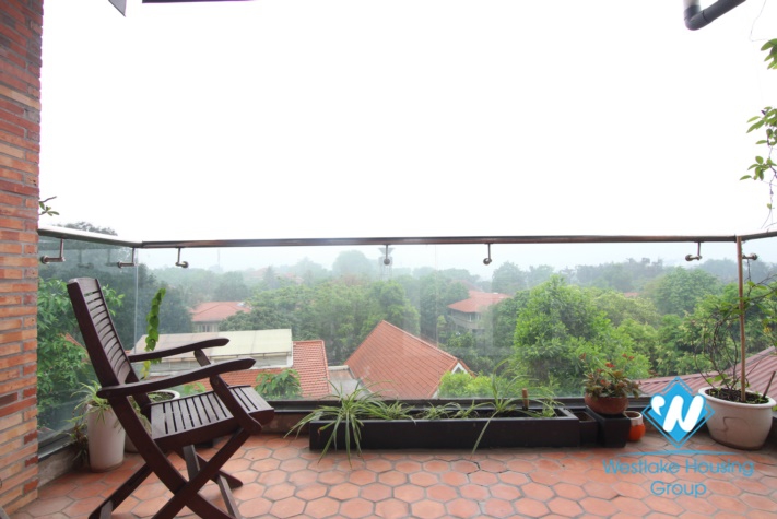  A nice apartment with large balcony for rent on Dang Thai Mai street, Tay Ho, Hanoi
