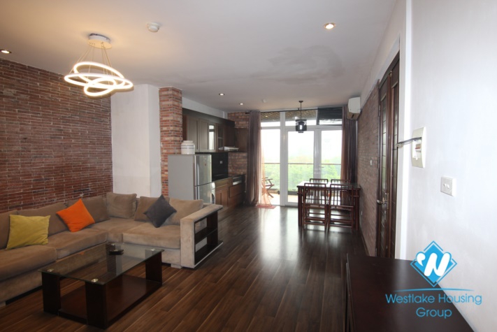  A nice apartment with large balcony for rent on Dang Thai Mai street, Tay Ho, Hanoi