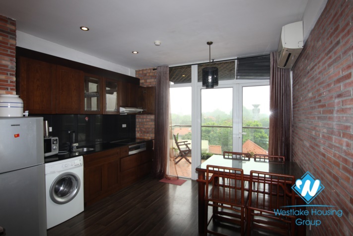  A nice apartment with large balcony for rent on Dang Thai Mai street, Tay Ho, Hanoi