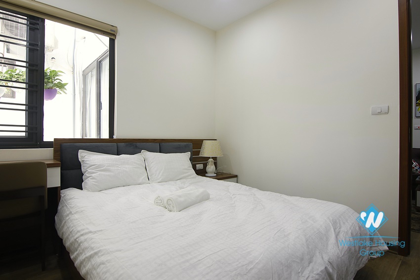 A furnished 2 bedrooms apartment for rent in Dao Tan, Ba Dinh