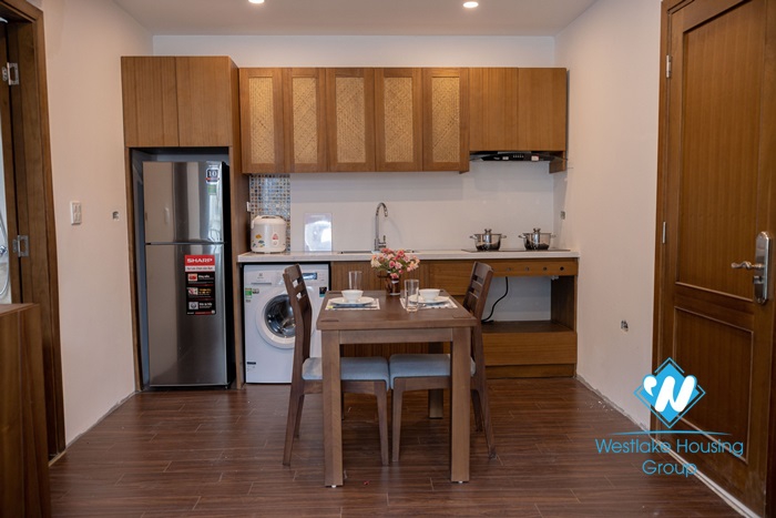 A blissful 1 bedroom serviced apartment for rent on Dao Tan street, Ba Dinh