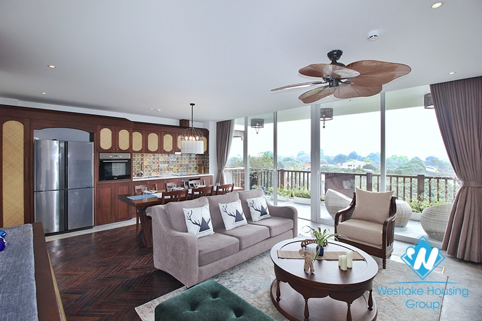 Gorgeous 3 bedroom apartment with lake view in Dang thai mai, Tay ho, Ha noi