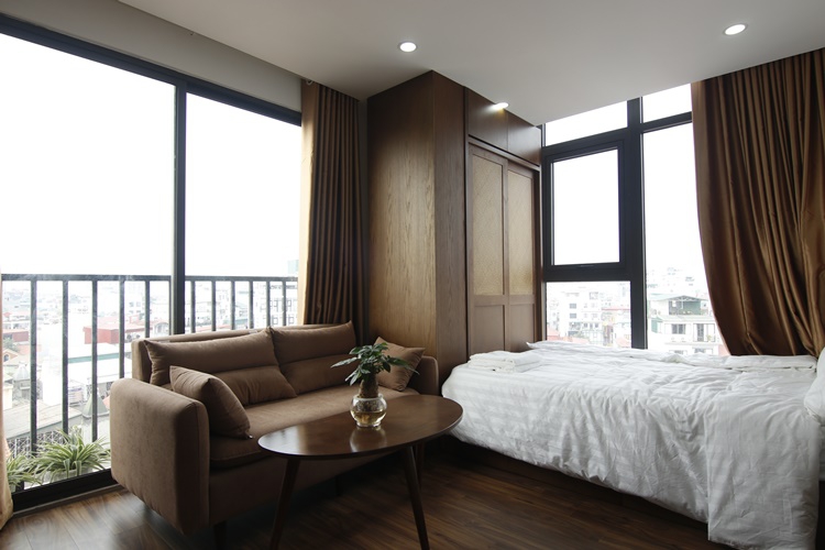 Brand new studio for rent in Dao Tan street, Ba Dinh