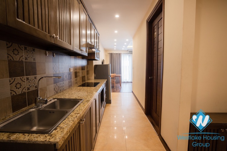 Morden one bedroom apartment for rent in Ngu Xa st, Truc Bach area