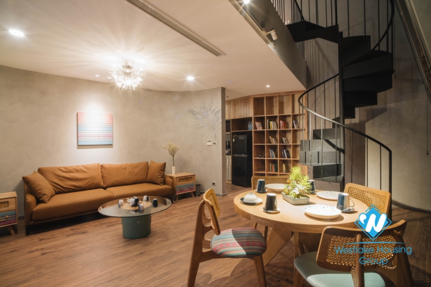  Special penthouse apartment for rent in Hoan Kiem District.
