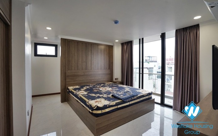 A bright 2 bedrooms apartment with big balcony in Truc Bach, Ba Dinh, Hanoi for rent