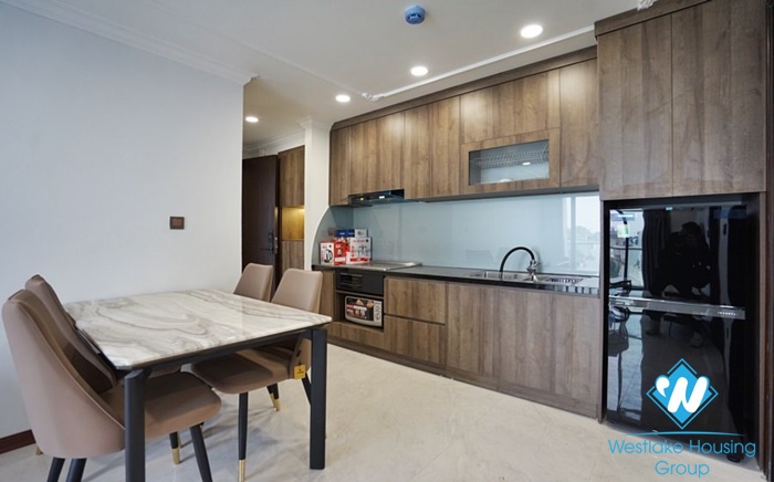 A bright 2 bedrooms apartment with big balcony in Truc Bach, Ba Dinh, Hanoi for rent