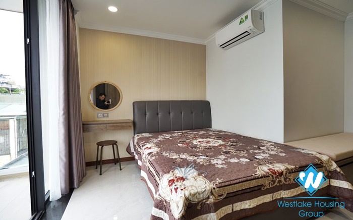 A bright 2 bedrooms apartment with big balcony in Truc Bach, Ba Dinh, Hanoi for rent