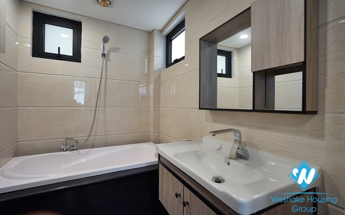 A bright 2 bedrooms apartment with big balcony in Truc Bach, Ba Dinh, Hanoi for rent