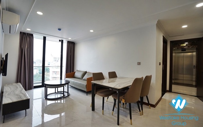 A bright 2 bedrooms apartment with big balcony in Truc Bach, Ba Dinh, Hanoi for rent