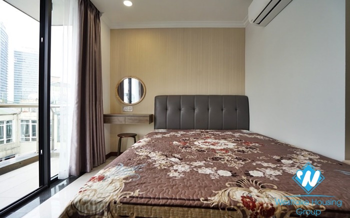 A bright 2 bedrooms apartment with big balcony in Truc Bach, Ba Dinh, Hanoi for rent