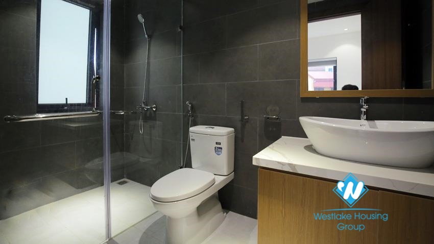 House for rent with four bedrooms and yard around the house in An Duong Vuong, Tay Ho