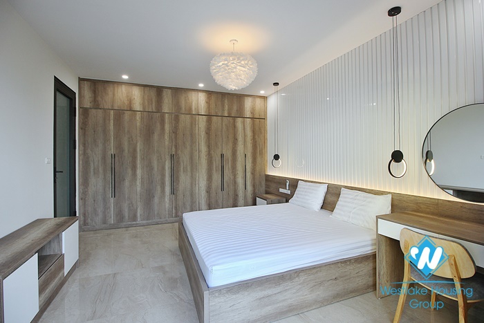 Lake view and new three bedrooms apartment for rent in To Ngoc Van, Tay Ho
