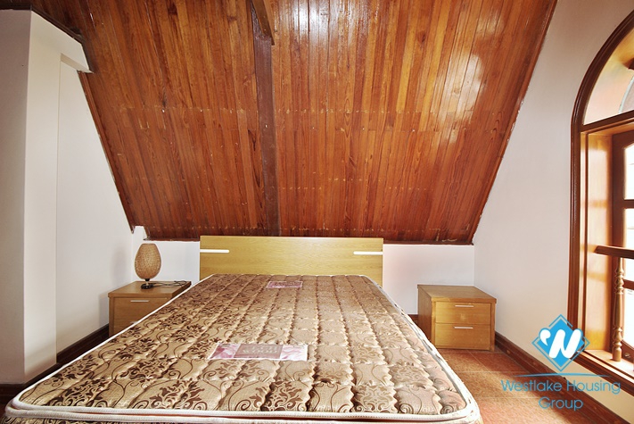 French colonial house with swimming pool for rent in Westlake area, Hanoi