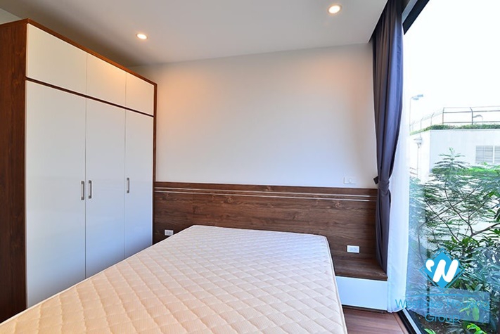 New and beautiful three bedrooms apartment for rent in Nghi Tam village, Tay Ho district, Ha Noi.