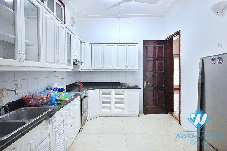 French unfurnished house with swimming pool for rent in Dang Thai Mai, Tay Ho