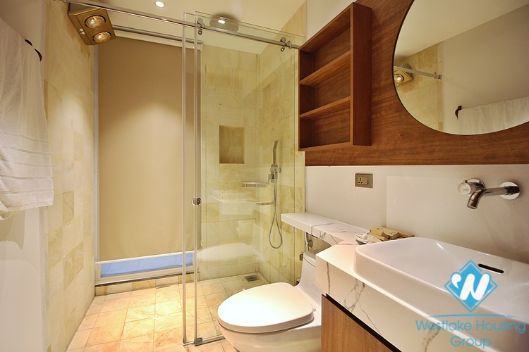 Beautiful 3 bedrooms apartment for rent in the heart of To Ngoc Van area, Tay Ho, Ha Noi