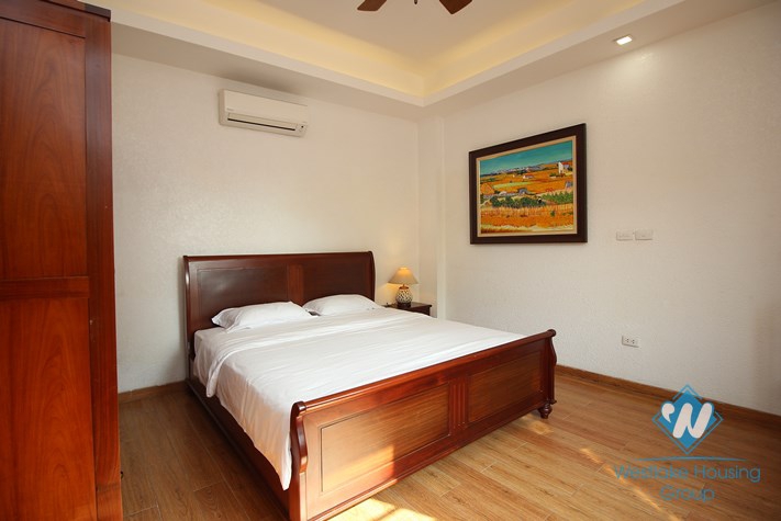 Super spacious, newly renovated lake view apartment for rent in Truc Bach, Ba Dinh