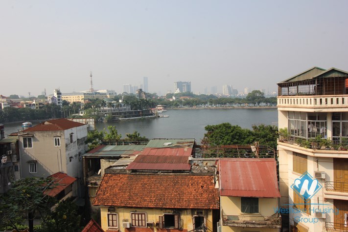 Super spacious, newly renovated lake view apartment for rent in Truc Bach, Ba Dinh