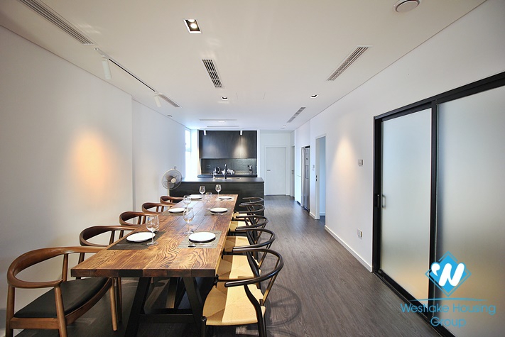 Morden style apartment with 4 bedrooms for rent on Au Co st, Tay Ho District 