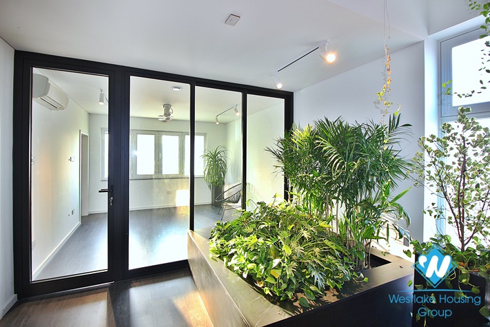 Morden style apartment with 4 bedrooms for rent on Au Co st, Tay Ho District 