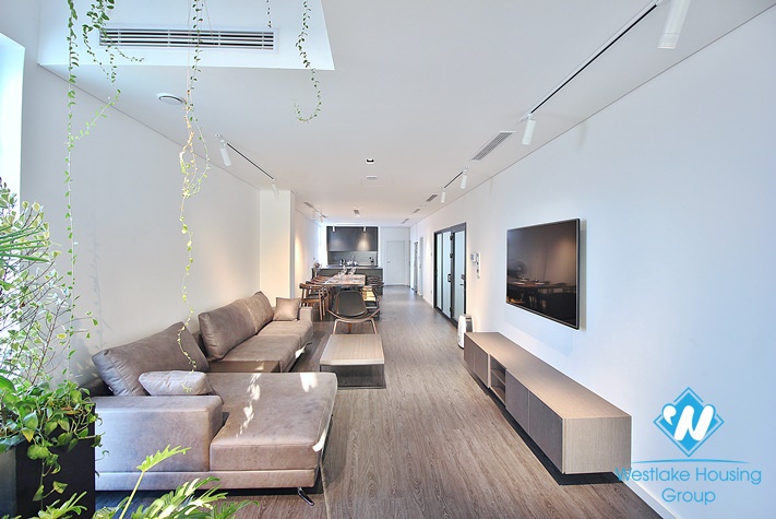 Morden style apartment with 4 bedrooms for rent on Au Co st, Tay Ho District 