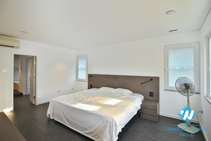 Morden style apartment with 4 bedrooms for rent on Au Co st, Tay Ho District 