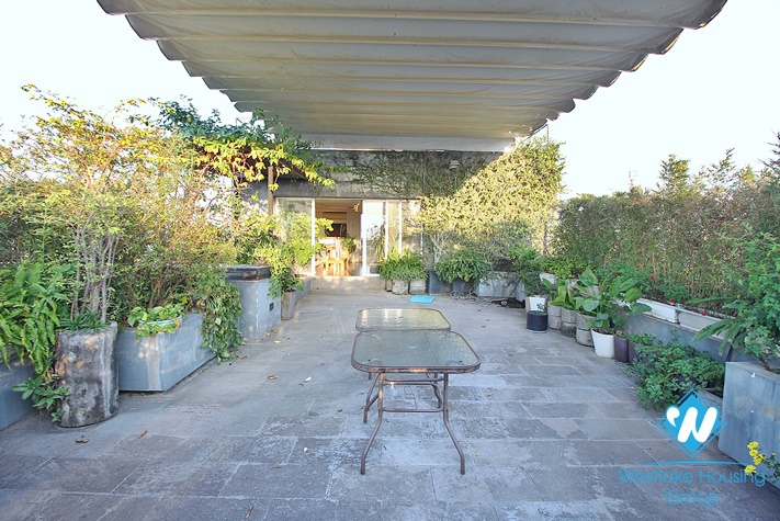 Morden style apartment with 4 bedrooms for rent on Au Co st, Tay Ho District 