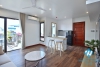 Bright 1 bedroom apartment for rent on Xuan Dieu street, Tay Ho, Ha Noi