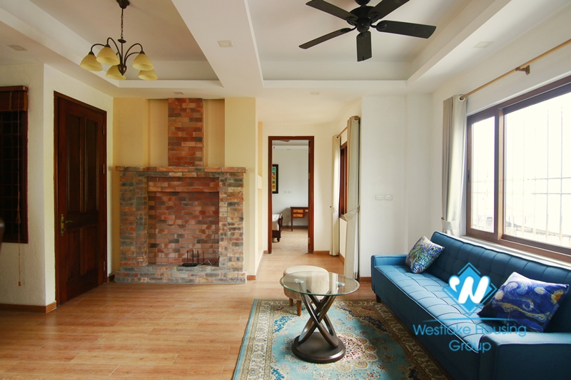 Super spacious, newly renovated lake view apartment for rent in Truc Bach, Ba Dinh