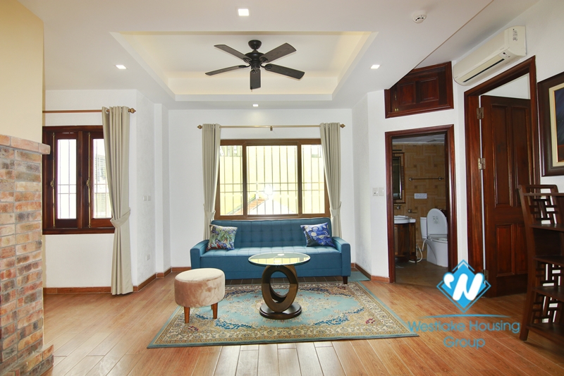 Super spacious, newly renovated lake view apartment for rent in Truc Bach, Ba Dinh