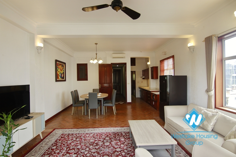 Super spacious, newly renovated lake view apartment for rent in Truc Bach, Ba Dinh