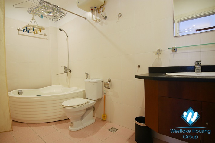 Old style apartment with 2 bedrooms for rent on Tu Hoa st, Tay Ho District