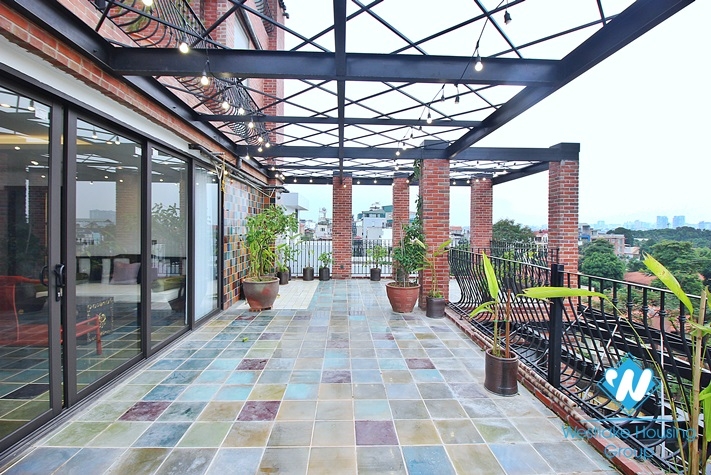 Unique 2 bedroom apartment with huge balcony in Dang thai mai, Tay ho