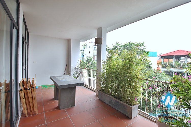 Spacious 4 beds apartment for rent in To Ngoc Van street, Tay Ho