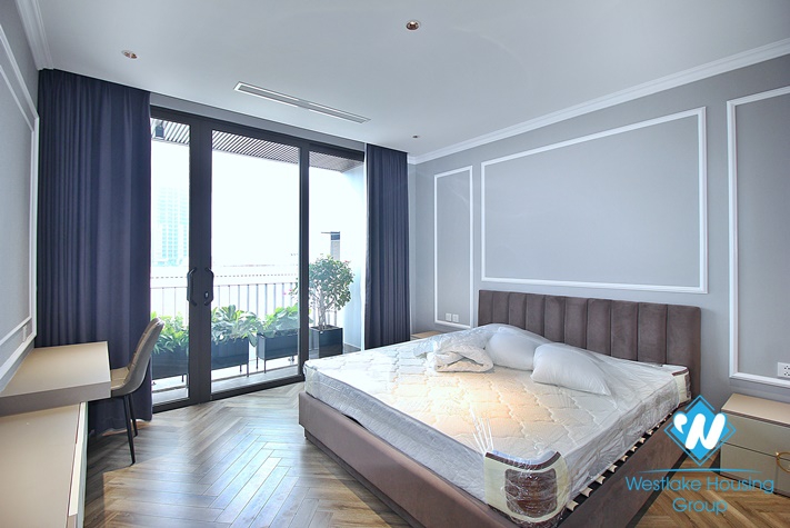 Beautiful 03 bedrooms apartment with nice terrace for rent in Tay Ho District 