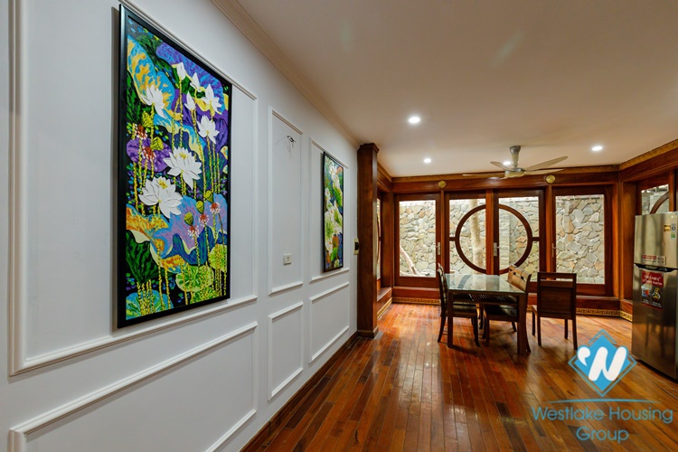 A Nice House with Feng Shui garden for rent in Au Co, Tay Ho