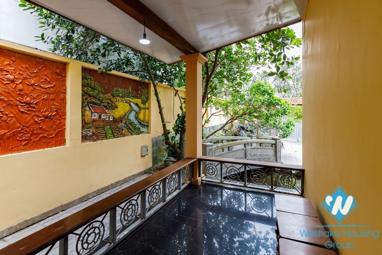A Nice House with Feng Shui garden for rent in Au Co, Tay Ho