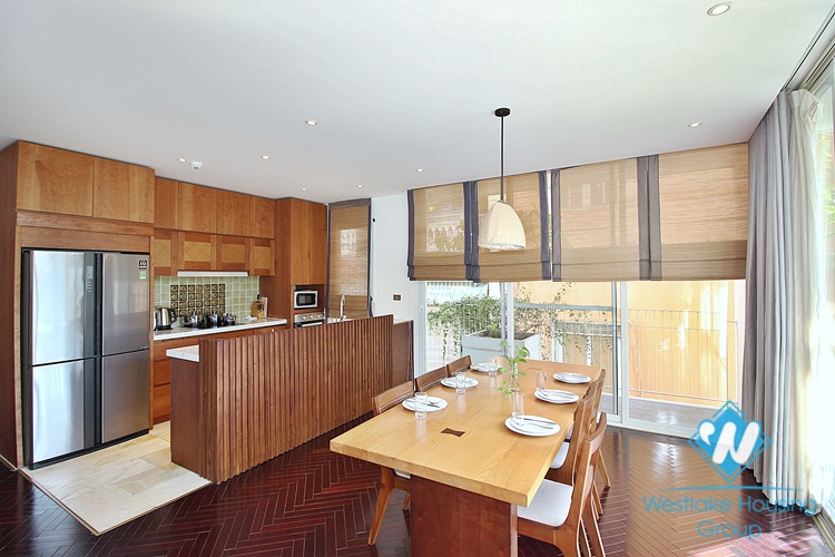 Japanese style 3 beds apartment in To Ngoc Van for lease