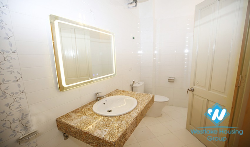 Unfurnished 4 beds house for rent in Dang Thai Mai st, Tay Ho district, Ha Noi