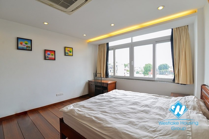 Cozy penthouse available for rent in Truc Bach area, Ba Dinh, Hanoi