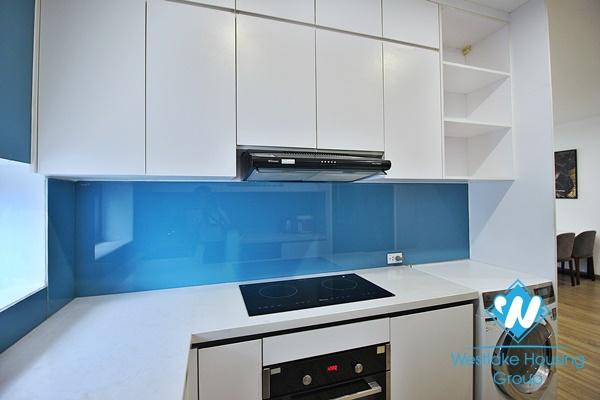 A modern 2 bedroom apartment with big balcony and lake view in Xuan dieu, Tay ho