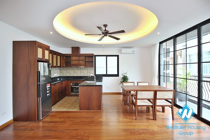 A brand new 2 bedroom apartment with big balcony for rent in Tay ho, Hanoi