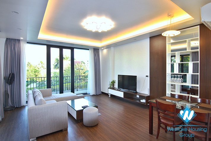 Bright one bedroom for rent in alley 111 Xuan Dieu st, Tay Ho District